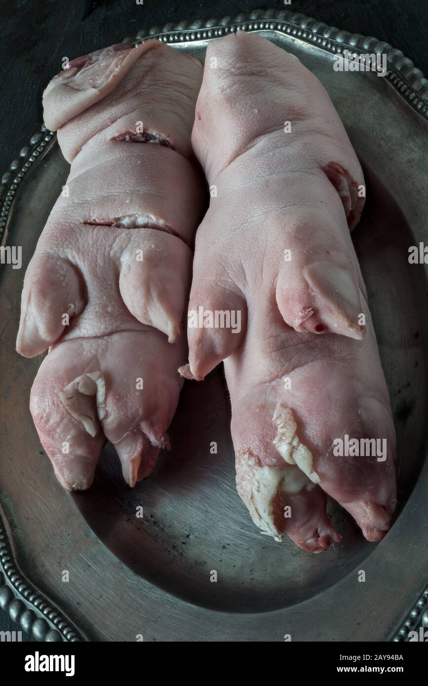 Pig`s trotters Stock Photo